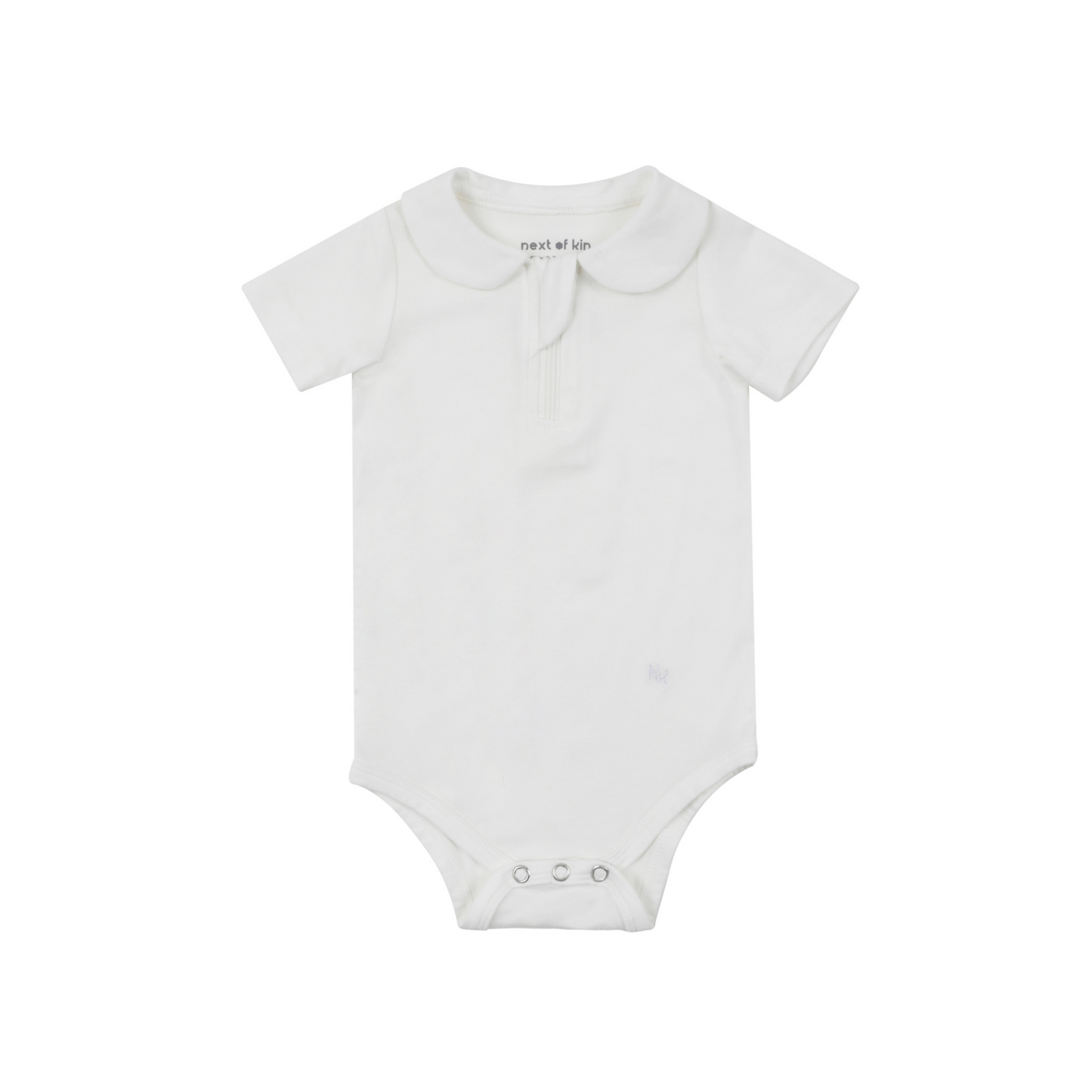 2 x Rue Collared Bodysuit White