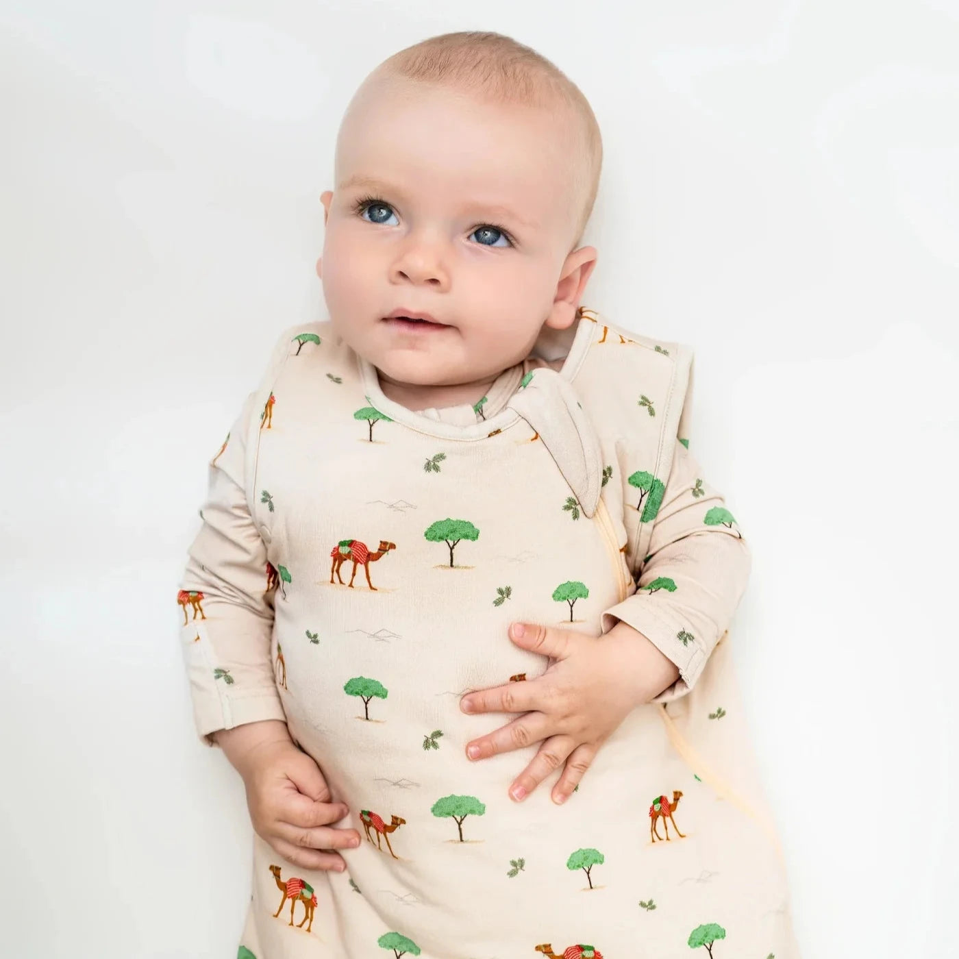 Camel Print Zippered Sleepsuit