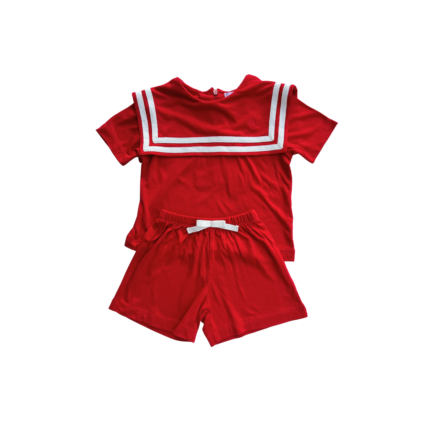 Sidney Sailor T-Shirt and Shorts Set Red