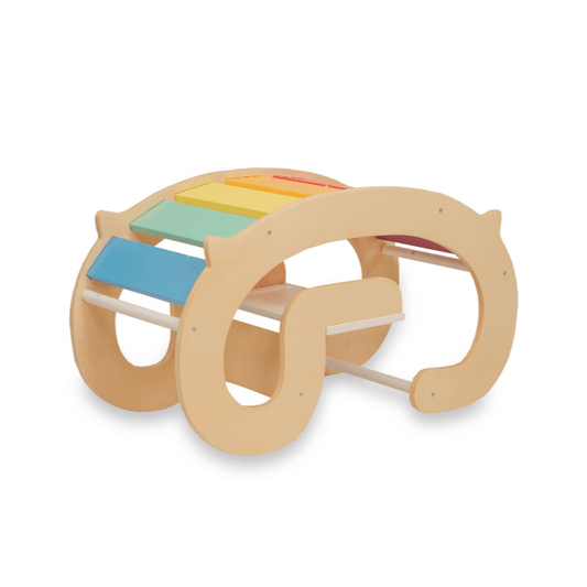 2 in 1 Rainbow Climber and Rocking Horse