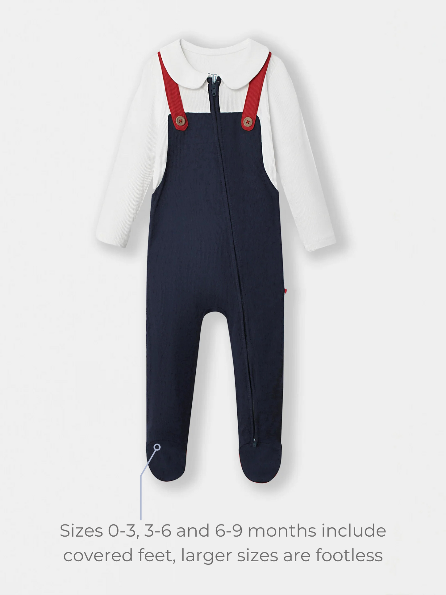 Navy Fancy Pantsy Overall Playsuit