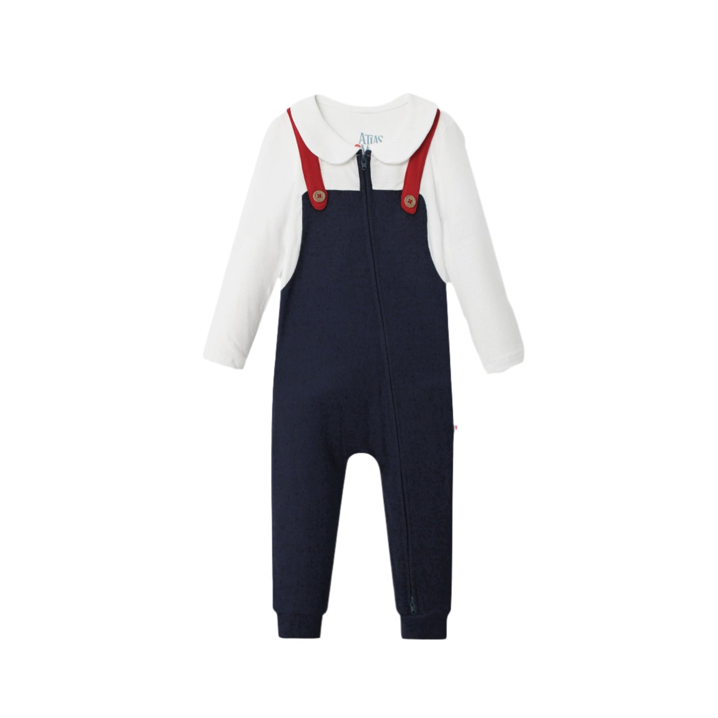 Navy Fancy Pantsy Overall Playsuit