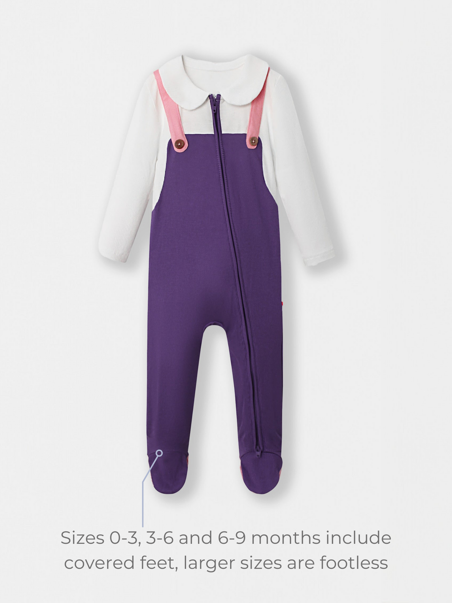 Purple Fancy Pantsy Overall Playsuit