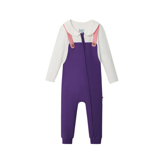 Purple Fancy Pantsy Overall Playsuit