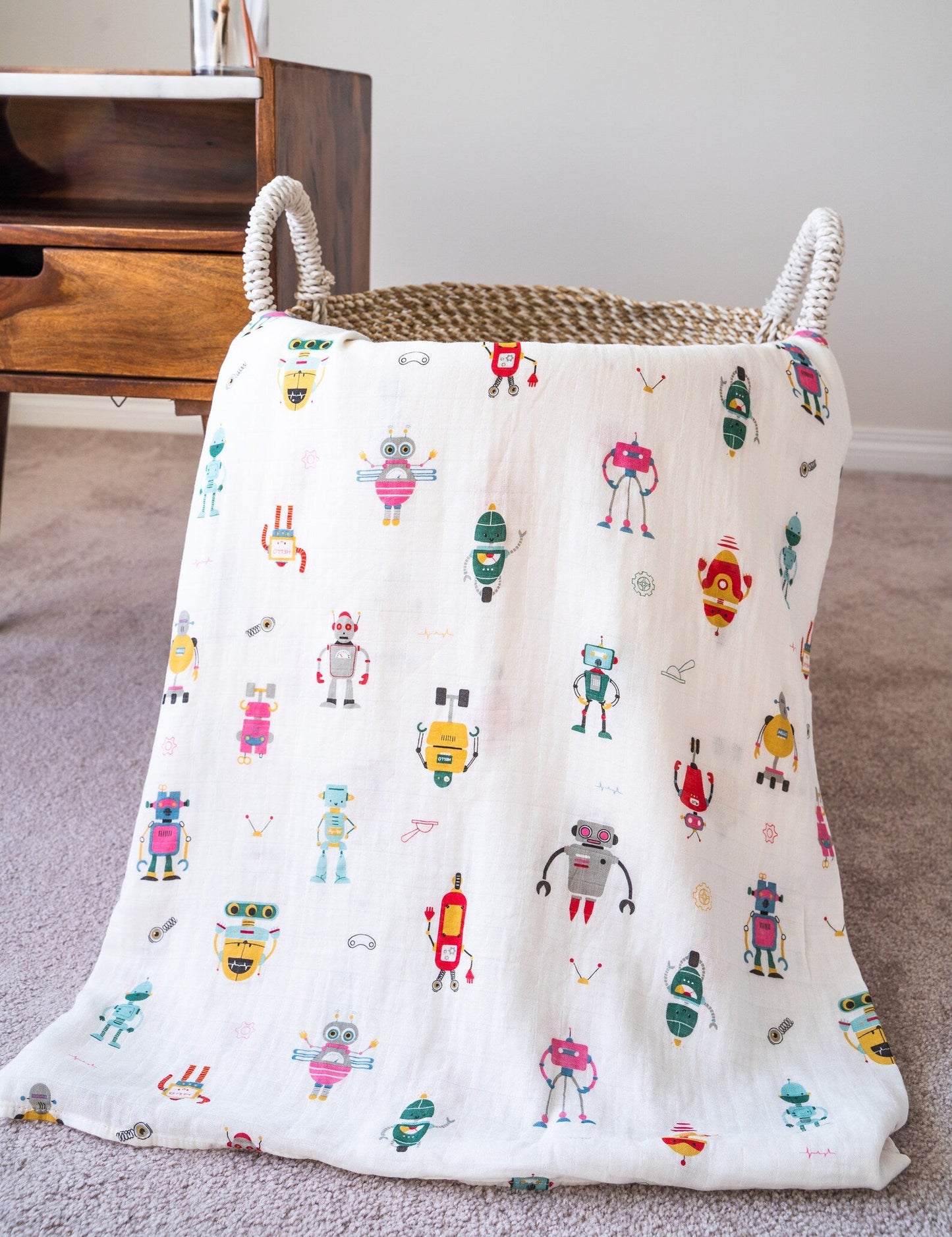 Bamboo Muslin Swaddle Robo Land
