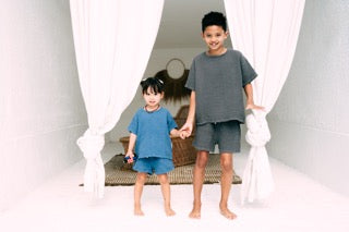 Beaux Desert Cotton Muslin Tshirt and Shorts Set for Babies, kids and teens