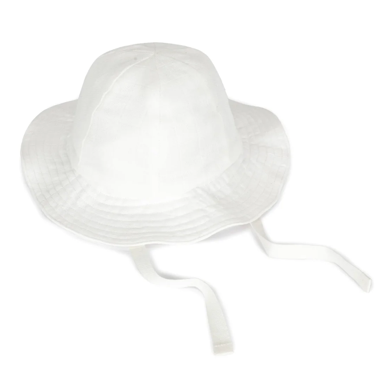White Muslin Sun Hat