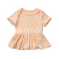 Organic Bamboo Spandex Onesie Dress Peach