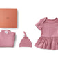 Bamboo Onesie Dress Newborn Gift Set Lilac