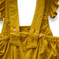Organic Bamboo Ruffle Romper Mustard