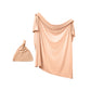 Bamboo Onesie Dress Newborn Gift Set Peach