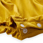 Organic Bamboo Ruffle Romper Mustard
