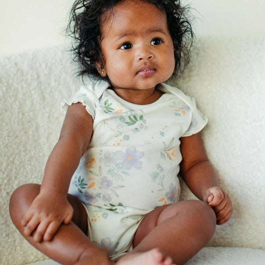 Girls Bodysuit in Modern Daisy