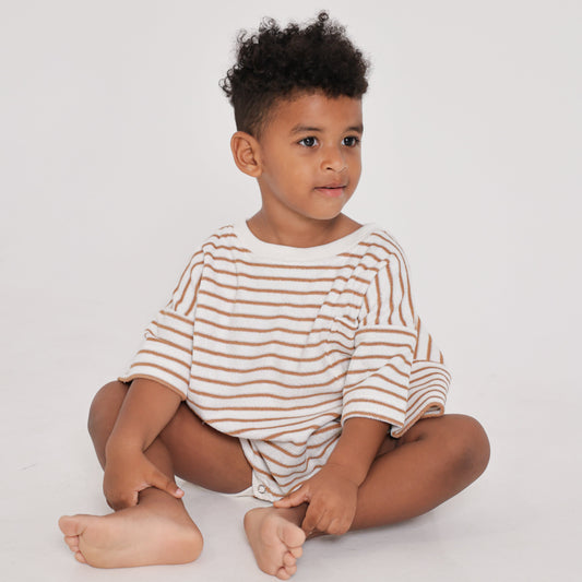 Cocoa Stripes Romper
