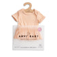 Organic Bamboo Spandex Onesie Dress Peach