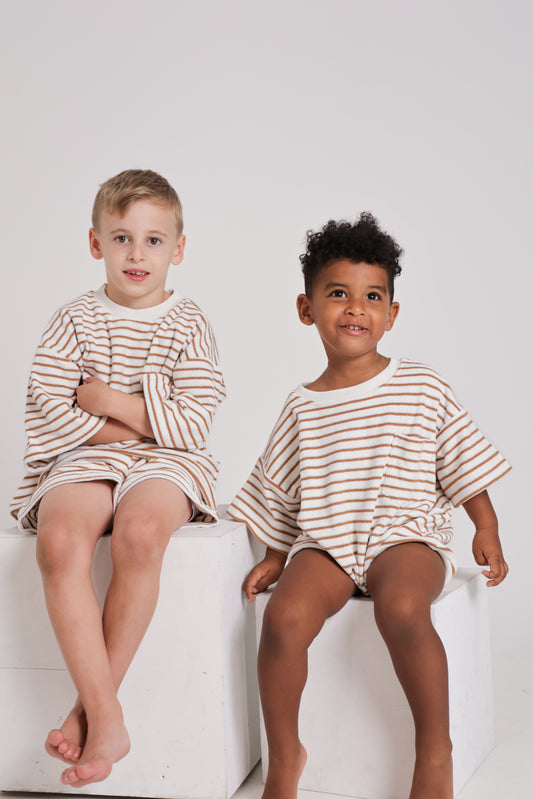 Cocoa Stripes Romper