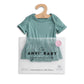 Organic Bamboo Spandex Onesie Dress Sage Green
