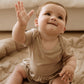 Organic Bamboo Spandex Onesie Dress Mocha