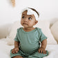 Organic Bamboo Spandex Onesie Dress Sage Green
