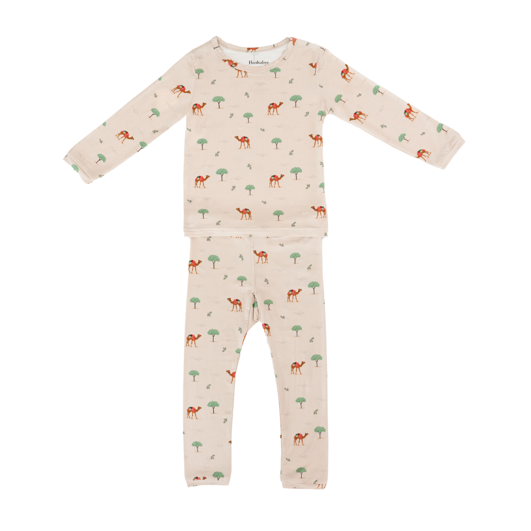 Bamboo Pajamas in Camel