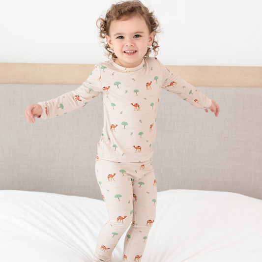 Bamboo Pajamas in Camel