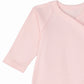 Side Snap Kimono Onesie in Delicate Pink