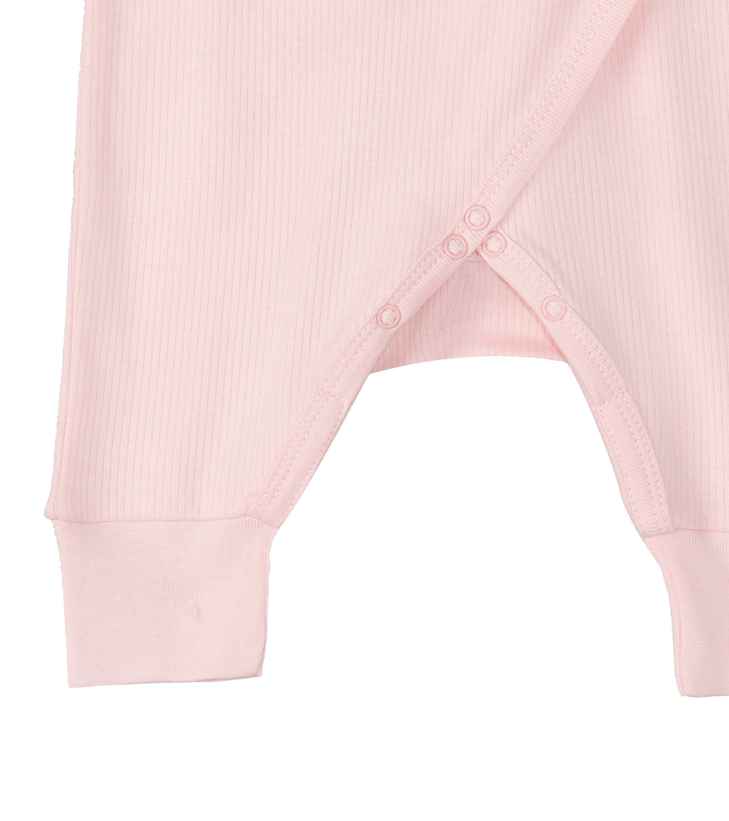 Side Snap Kimono Onesie in Delicate Pink