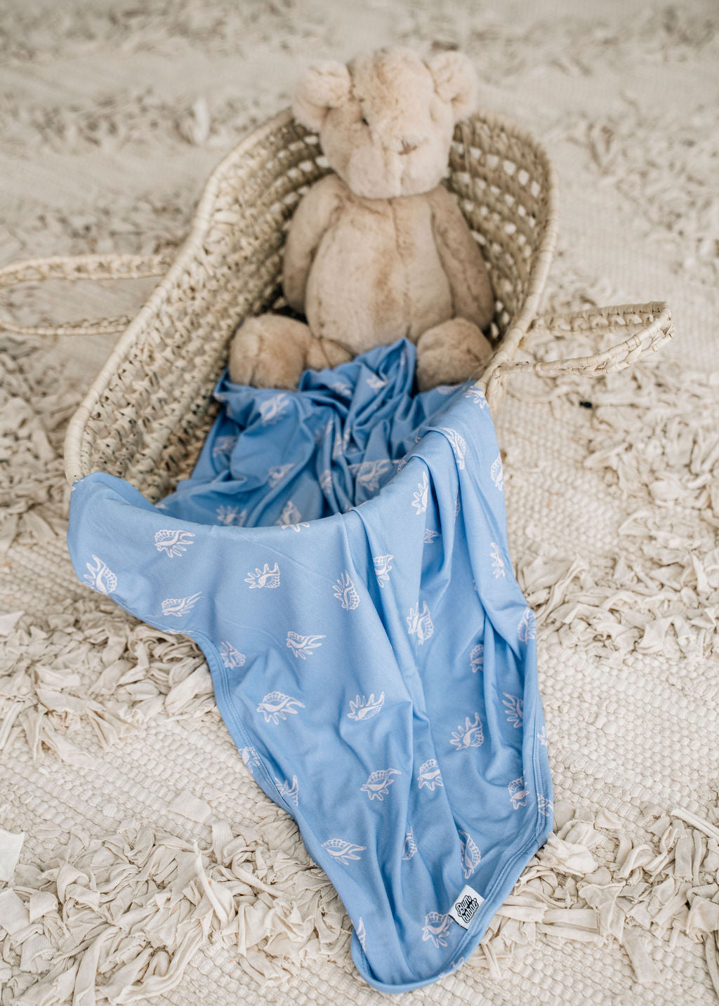 Seashell Magnetic Onesie and Swaddle Set