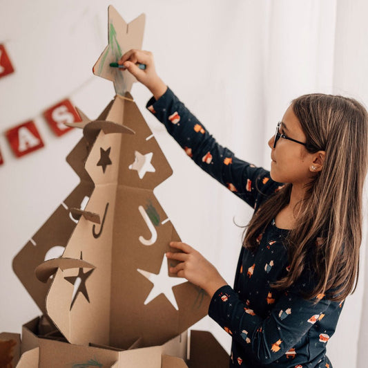 Build-Yourself Cardboard Christmas Tree