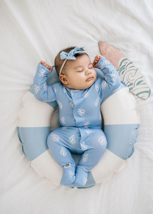 Seashell Magnetic Onesie and Swaddle Set