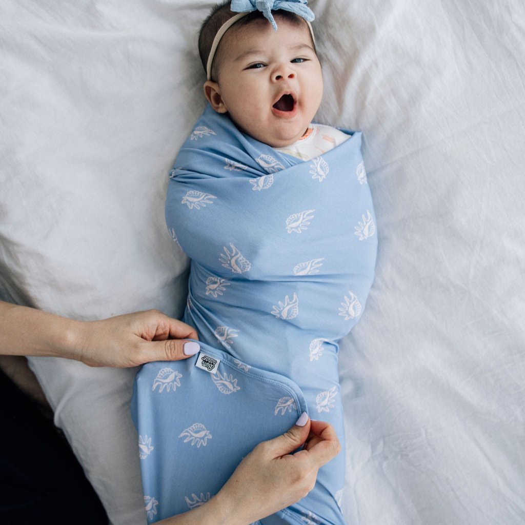 Seashell Magnetic Onesie and Swaddle Set