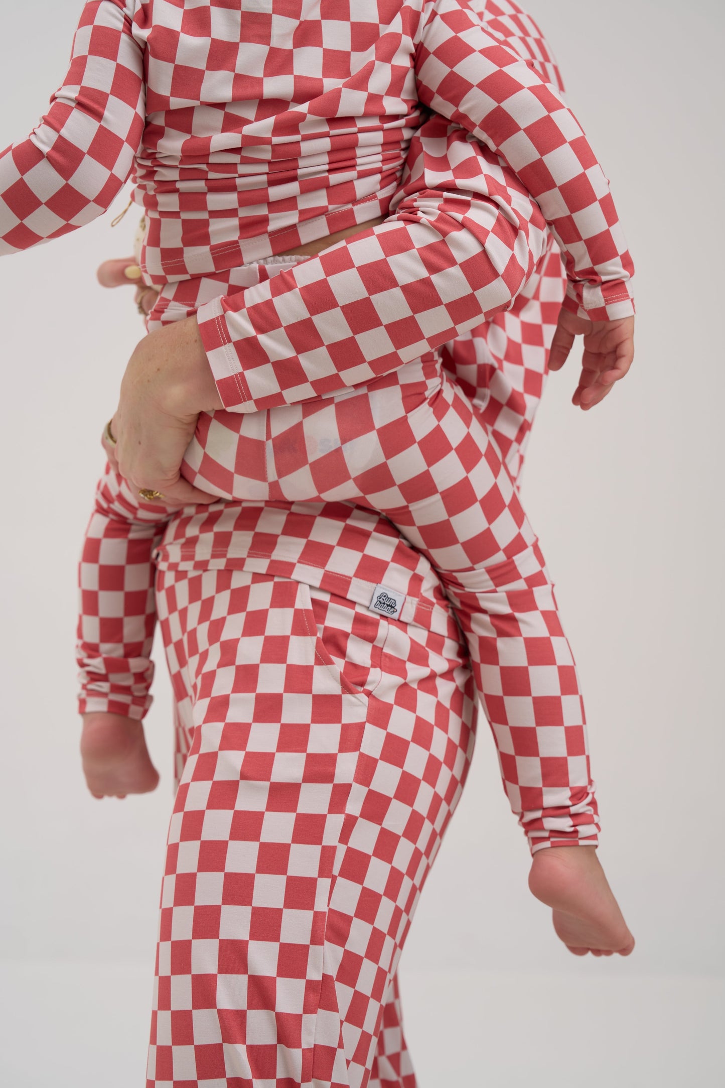 Womens Red Checkers Pajama Lounge Pants