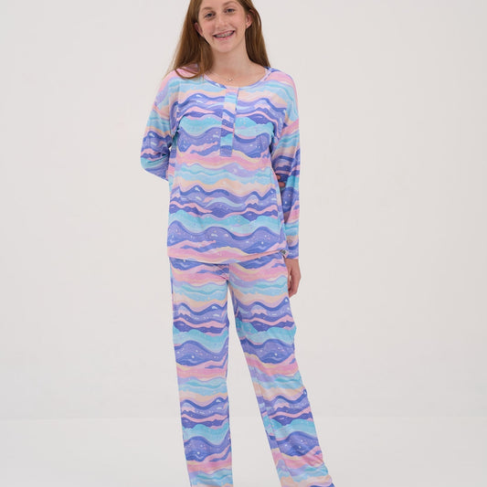 Womens Lavender Dunes Pajama Lounge Pants