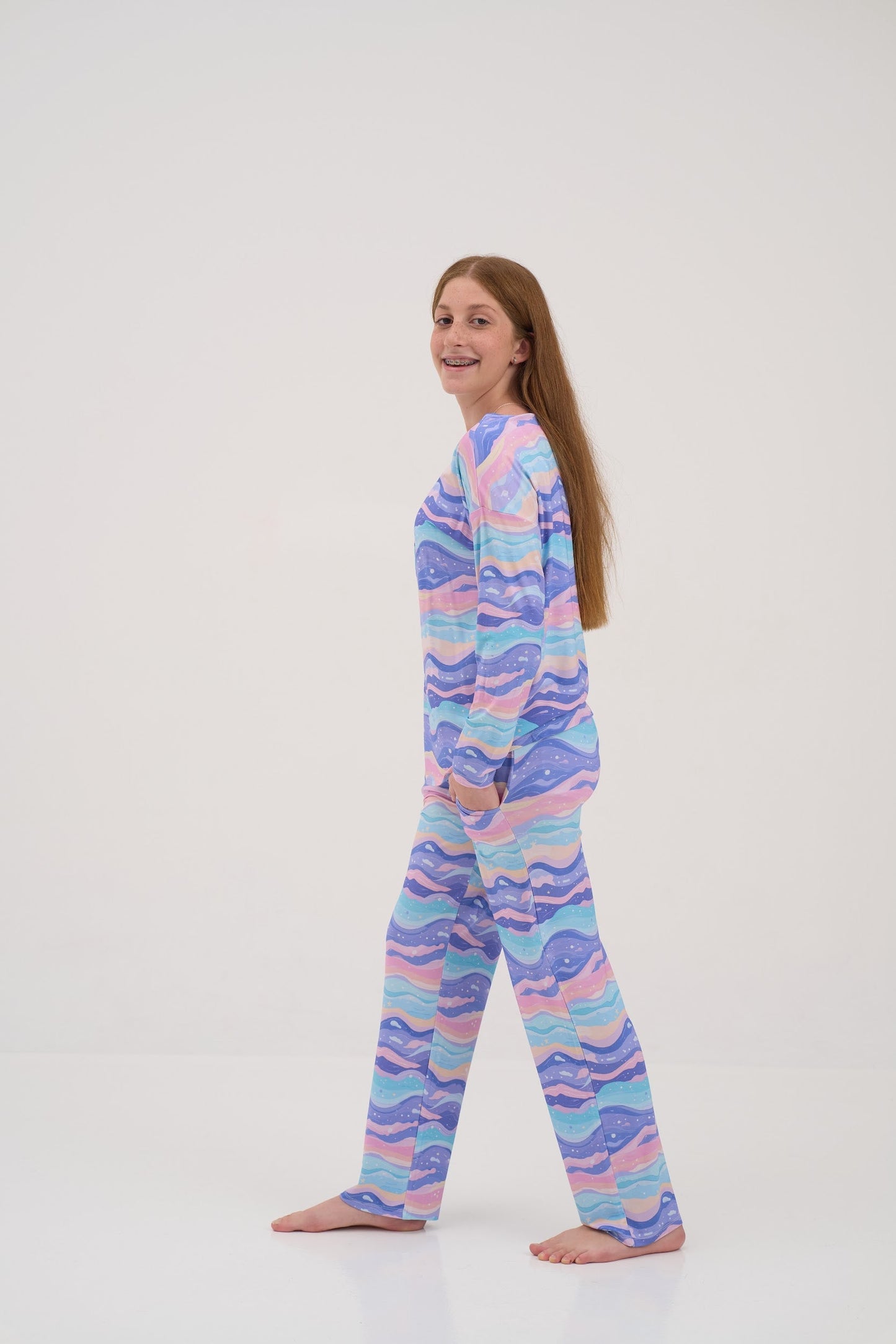 Womens Lavender Dunes Pajama Lounge Pants