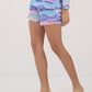 Womens Lavender Dunes Pajama Hipster Shorts