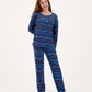 Womens Midnight Waves Pajama Lounge Pants