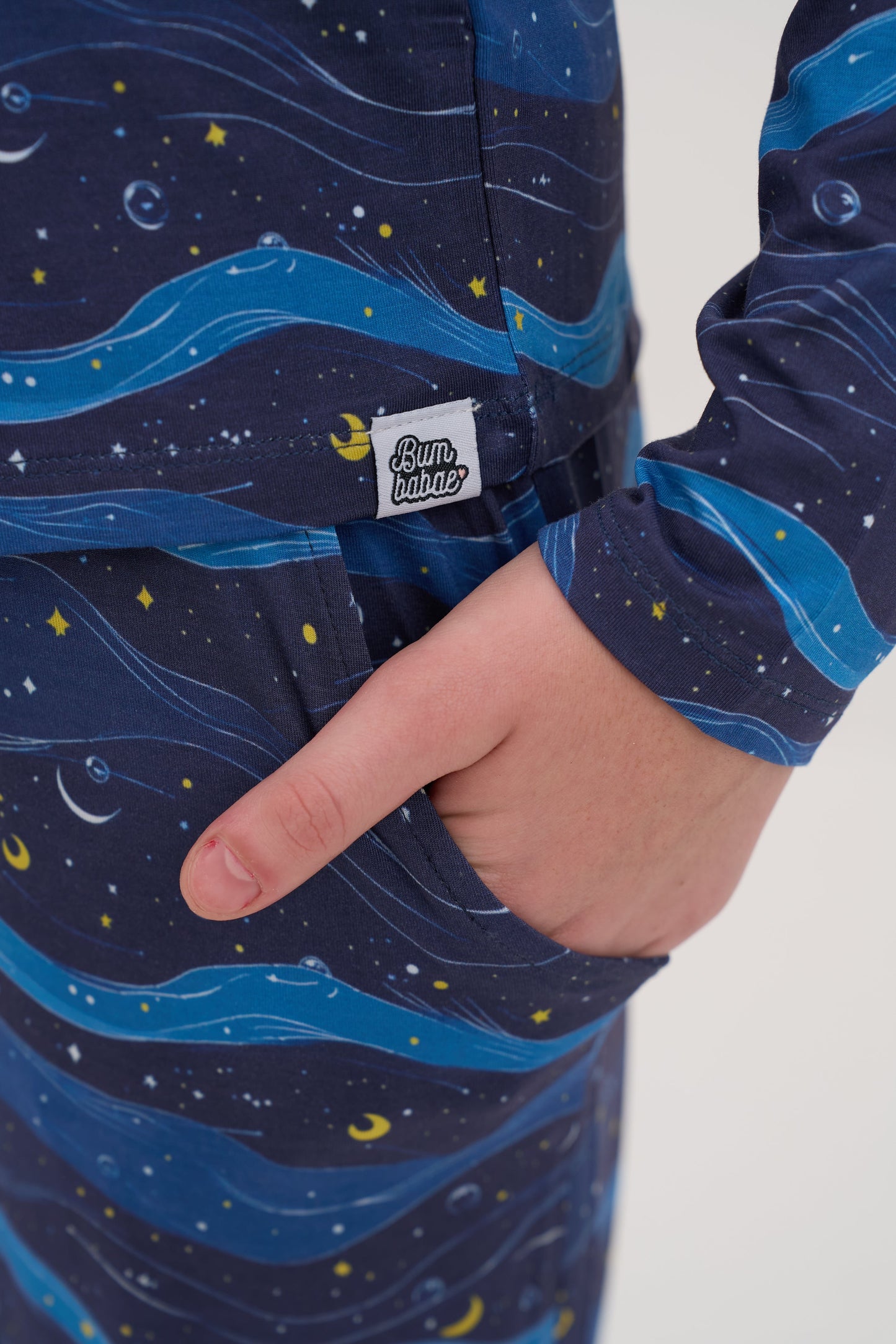 Womens Midnight Waves Pajama Lounge Pants