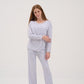 Womens Blue Checkers Pajama Lounge Pants