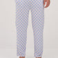 Mens Blue Checkers Lounge Pajama Pants