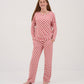 Womens Red Checkers Pajama Lounge Pants