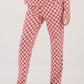 Womens Red Checkers Pajama Lounge Pants
