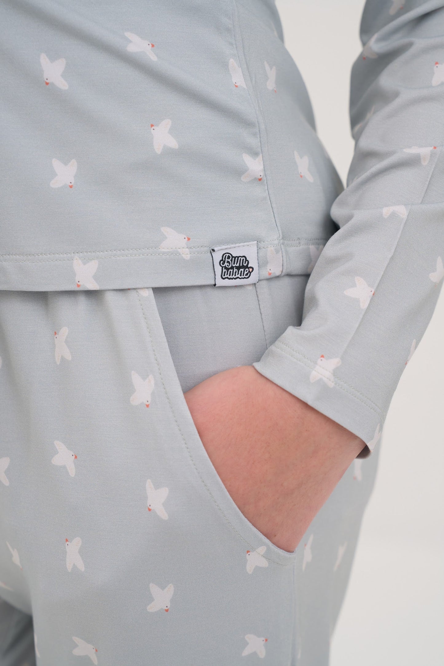 Womens Olive Doves Pajama Lounge Pants