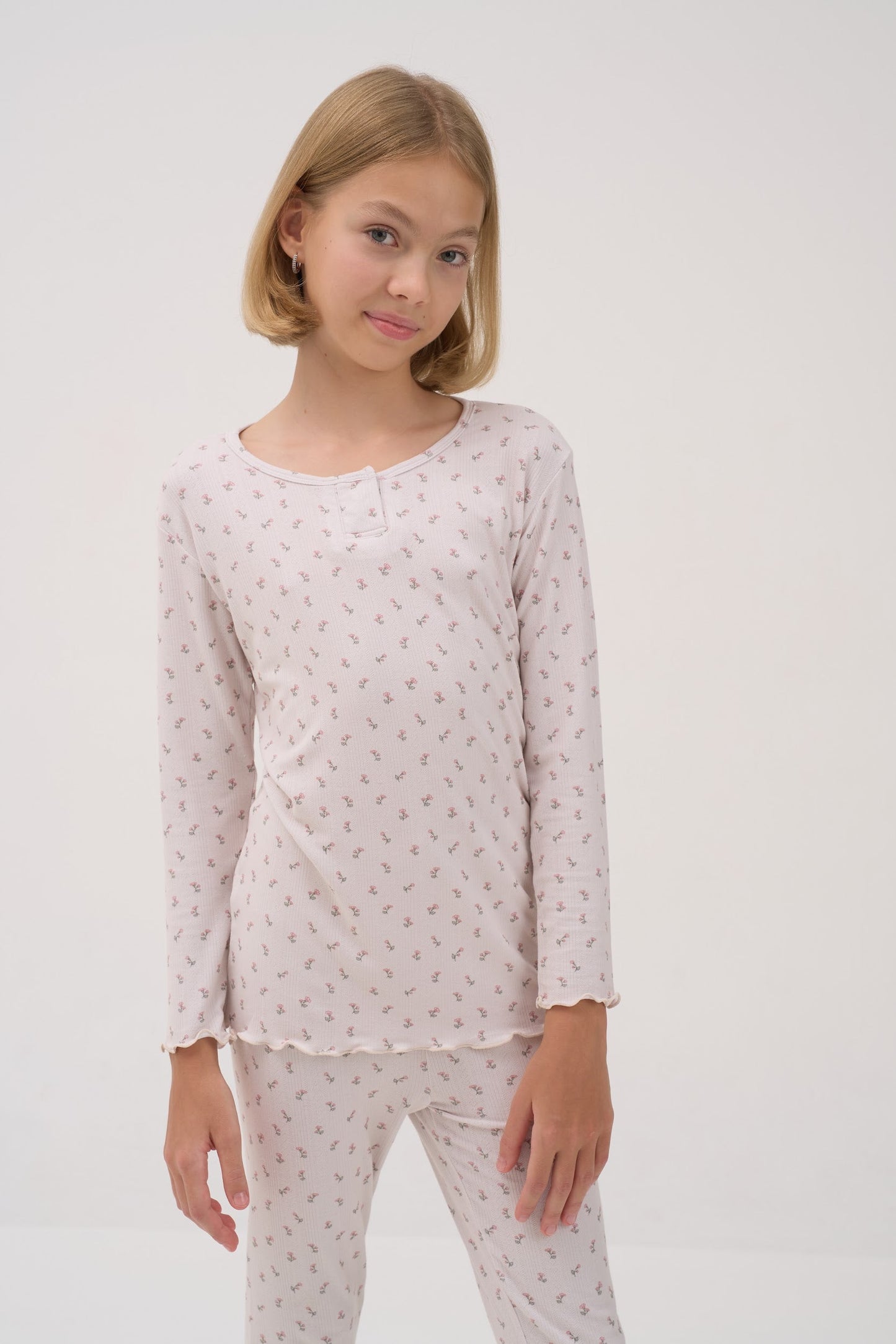 Garden Spray Pointelle Kids Pyjama Set