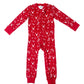 Christmas Deerest Dreams Matching Family Zip Sleepsuit in Adrenaline Rush