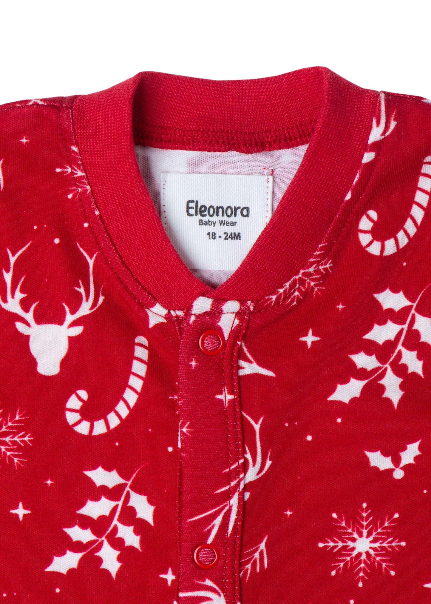 Christmas Deerest Dreams Matching Family Footed Sleepsuit in Adrenaline Rush