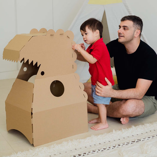 Build-Yourself Cardboard Toy Dragon