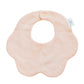 Blooming Flower Cotton Bib Soft Pink