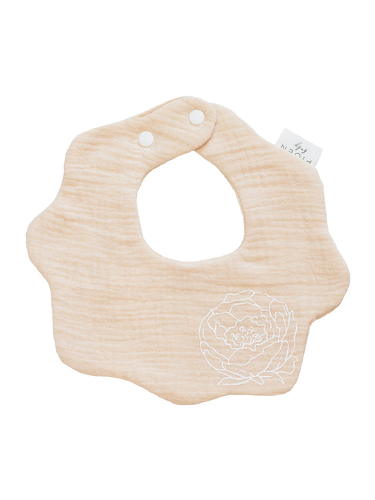 Blooming Flower Cotton Bib Neutral