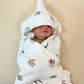 Fleur Newborn Bath Towel and Wash Cloth