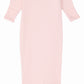 Newborn Knotted Gown and Beanie in Delicate Pink